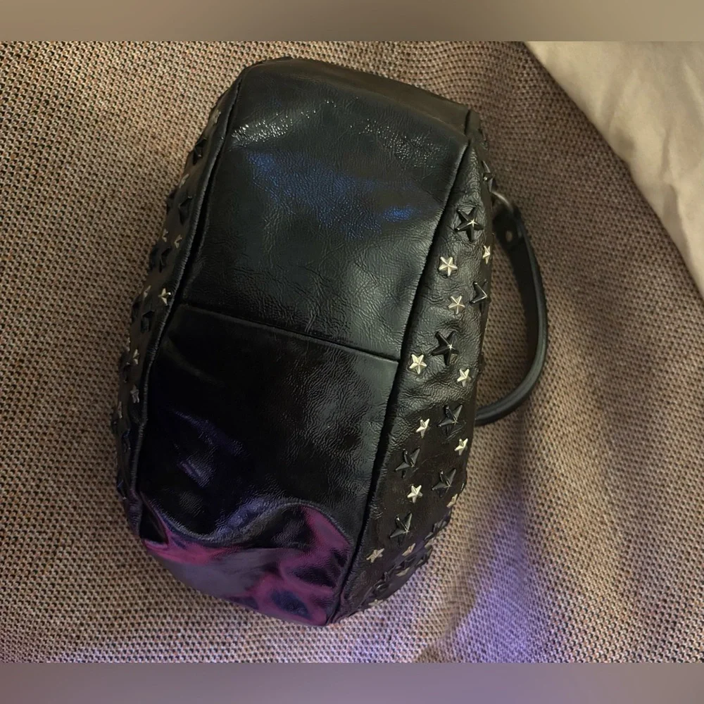 Jimmy Choo Star Studded Leather Shoulder Bag - Picture 12 of 16